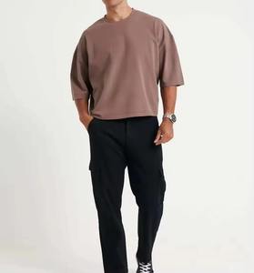 T-shirts tendance streetwear anti-plis coupe ample 100 % coton style vintage haute qualité - Product Image 2