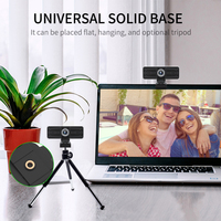 Kamera Web Full HD 1080p dengan mikrofon, kamera Web komputer Streaming untuk PC Usb