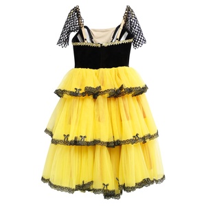 R0030 Vestido Amarillo de Fabricante, Kitri, Tutú Romántico, Disfraces de Danza para Escenario - Product Image 3