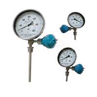 High Accuracy Temperature Gauge Hydraulic Oil Digital Temperature Meter Bimetal Thermometer Meter with Transmitter