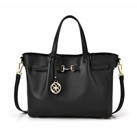 Sac fourre-tout en cuir PU grande capacité avec fermoir métallique, sac à bandoulière pour femme
