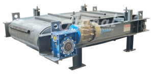 Séparateur magnétique industriel à bande transporteuse robuste, autonettoyant, motorisé, pour acier et débris - Product Image 3