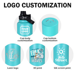 กระติกน้ำสุญญากาศแบบมีโลโก้สั่งทำ ขนาด 18 ออนซ์ 32 ออนซ์ สำหรับออกกำลังกาย ผนังสองชั้น เก็บอุณหภูมิ ปากกว้าง ขวดน้ำสแตนเลสสำหรับเล่นกีฬา - Product Image 3