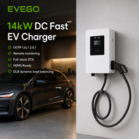 EVEGO Nouvelle station de recharge pour véhicules électriques 14 kW DC, IP55, niveau 2 USA, 240 V, compatible OCPP 2.0.1, certifiée ETL