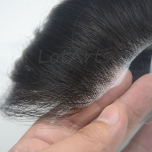 Toupet invisible pour hommes, aspect naturel, peau fine, pièce de cheveux - Product Image 4