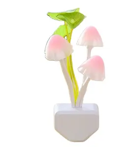 Capretti di alta Qualità del Sensore Led fungo luce di notte Fungo Lampada da Bambino Bit Plug-in LED Fungo Sogno Bed lampada
