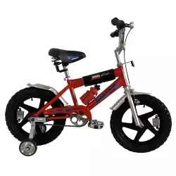 Couleur populaire fabricant personnalisé 16 pouces moto pour enfants vélo garçon jante de roue en plastique avec pneu pneumatique - Product Image 4