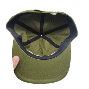 Großhandel ein Rahmen Männer 5 Panels Logo Stickerei Snapback Cap Hüte