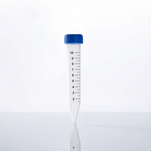 หลอดกรองทรงกรวยขนาด 15 มล. ทำจากพลาสติก PP พร้อมฝาเกลียวสีส้มสำหรับใช้ในห้องปฏิบัติการ - Product Image 1