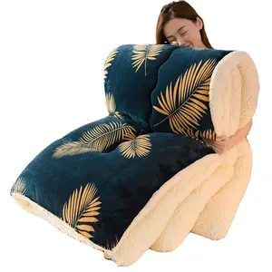 슈퍼 따뜻한 담요 침대용 고급 두꺼운 담요 양털 담요 및 던지기 겨울 성인 침대 커버