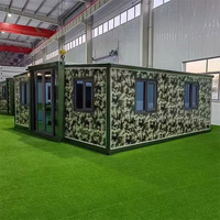 Mini maison préfabriquée et extensible en conteneur, 1 chambre à coucher, prête à l'emploi, à vendre, petite maison mobile portable préfabriquée, salle de bain complète