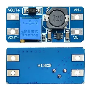 MT3608 DC-DC สเต็ปอัพคอนเวอร์เตอร์บูสเตอร์พาวเวอร์ซัพพลายโมดูลบูสต์สเต็ปอัพบอร์ด MAX เอาต์พุต 28V 2A สำหรับสำหรับอาร์ดูโน่ - Product Image 1