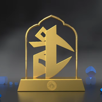Trophée d'or tibétain précis personnalisé Metal Awards Technique Casting