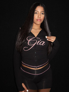 Pakaian Wanita Musim Semi Gugur Atasan Crop Motif Leopard dan Celana Pendek Set 2 Potong Y2k Kasual Bertudung Set Dua Potong Pakaian Wanita 2025 - Product Image 4