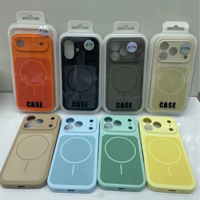 Liquid Silicone Magnetic Wireless Charging Phone case for Apple 17 Pro Max Shockproof Cover IPhone 16 15 14 13 12 Soft Cover