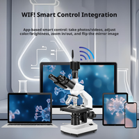 Caméra de microscope WIFI HD 1080P 1MP avec monture C, CMOS sans fil USB 2.0, caméra industrielle pour téléphone, tablettes, PC, microscope