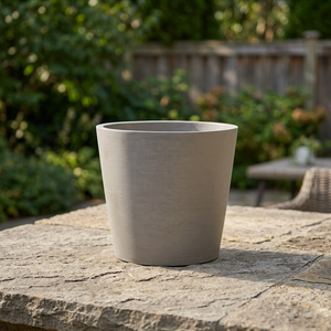 Modern <b>Large</b> Ceramic Look Ceramic <b>Flower</b> <b>Pot</b> Round Planter with Drainage Hole for Indoor Outdoor Home Garden - Product Image 3