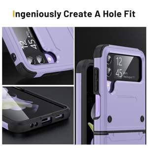 <span class=keywords><strong>2023</strong></span>ใหม่เคสโทรศัพท์มือถือแบบ2 in 1สำหรับ <span class=keywords><strong>Samsung</strong></span> Galaxy <span class=keywords><strong>Z</strong></span> FLIP3 4 <span class=keywords><strong>5</strong></span> TPU + เคสป้องกันโทรศัพท์หนาสำหรับ <span class=keywords><strong>Samsung</strong></span> - Product Image 5