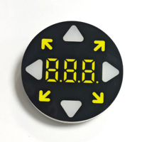 Módulo de Pantalla LED Profesional Personalizado de 7 Segmentos para Máquina de Baile, Panel Redondo de 46 mm para Controladores de Plataforma de Baile