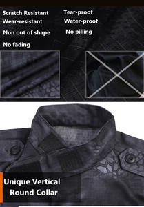 Unisex XXL bdu Polyester ngụy trang đồng phục chất lượng cao thoáng khí chống tĩnh điện chống cháy ACU trang phục đào tạo chiến thuật - Product Image 2