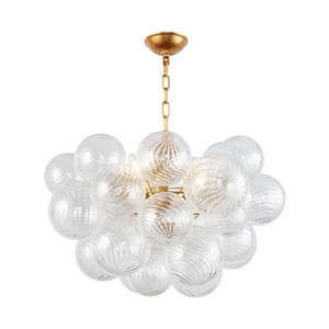 Lámpara de Techo Moderna de Hierro y Vidrio Personalizada de Fábrica, Iluminación de Bola Redonda para Comedor, Dormitorio y Cocina - Product Image 3