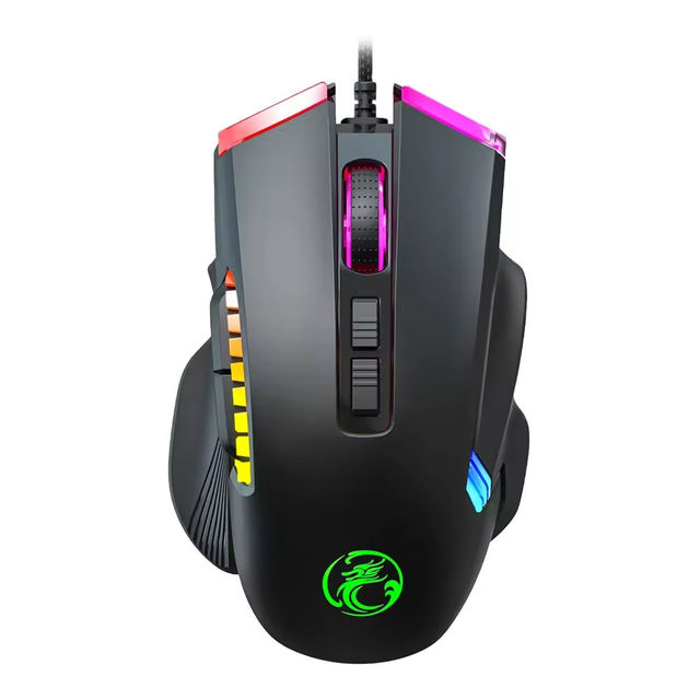 T70 8-Button Wired Gaming Mouse with 7200 DPI 7 RGB Breathing Lights High-Speed Esports Mouse for FPS MOBA PC Laptop