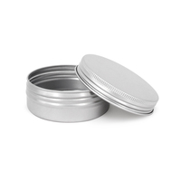 Boîtes en aluminium imprimées colorées de 60 g et boîtes en étain métalliques, contenants métalliques exquis pour l'emballage de pommades et de cosmétiques
