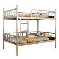 Cadre de lit en acier inoxydable avec tiroirs Design King Size Lit à deux étages en métal pour étudiants