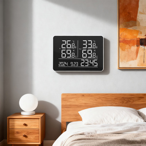Termoigrometro digitale intelligente con sensore di temperatura e umidità Wireless <span class=keywords><strong>in</strong></span> <span class=keywords><strong>tempo</strong></span> <span class=keywords><strong>reale</strong></span> per il monitoraggio del <span class=keywords><strong>tempo</strong></span> interno/esterno - Product Image 4