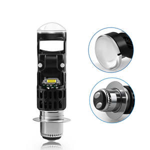 Mini phare Plug and Play 28W H4 LED avec lentille de projecteur, ampoules de phare, feux antibrouillard 12V, adaptation universelle pour voiture - Product Image 3