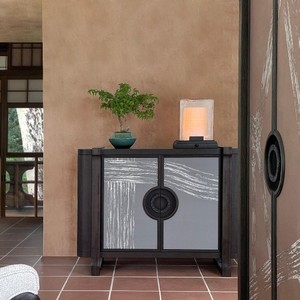 Lámpara de Pie de Vidrio Estilo Chino Jia Wenjun, Pantalla Beige, LED 220V, Lámpara para Recepción de Hotel - Product Image 3