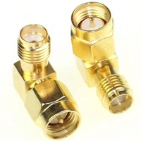 SMA macho a SMA hembra RF conector adaptador enchufe Jack 90 grados ángulo recto con buena calidad