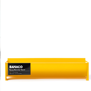 BANACO Nuwa Monitor Stand 22 x 58 x 10cm Steel <b>Desk</b> Organizer Yellow - Product Image 2