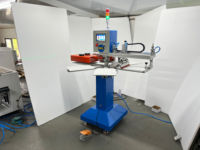 DGRUIDA Machine de sérigraphie semi-automatique à cadre en aluminium 1 couleur 6 stations avec 2 sécheurs Flash
