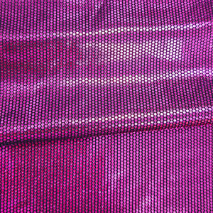 Tissu en polyester spandex brillant avec des pois argentés en feuille d'or pour la confection de robes et de vêtements de spectacle, vente en gros - Product Image 3