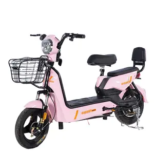 City E Bike Vélo Électrique Chinois À Faible Coût 350 W 48V Haut-parleurs Bluetooth En Acier Au Carbone Autre Électronique Grand Public Brushless 14"