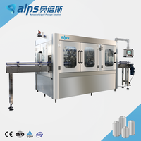 Ligne de production de machines de remplissage, de scellage et d'emballage entièrement automatiques pour boissons gazeuses en canettes, machine à jus de fruits