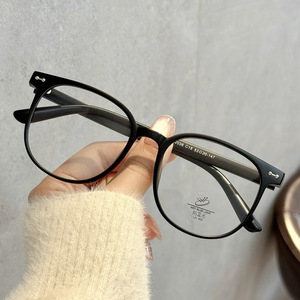 Monture de lunettes ovale Qianai TR90 noire anti-lumière bleue UV400 unisexe, lunettes de performance P2-52038 - Product Image 5