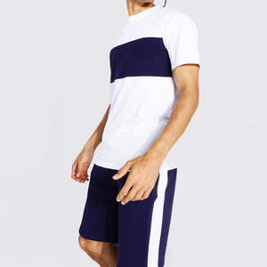 ชุดเสื้อระบายอากาศได้ดีของผู้ชายชุดสั้นผ้าฝ้าย100% กันลมสีพื้นสั้นสำหรับฤดูร้อนตามสั่ง - Product Image 3