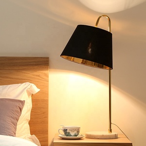 โต๊ะโรงแรมสีทองทันสมัย,โคมไฟข้างเตียงสำหรับตกแต่งโต๊ะ - Product Image 4