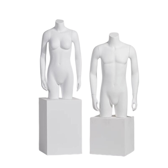 Men's Underwear Display Mannequin Stand - Skin Color Torso For Home Use, 16.14 Inch Height