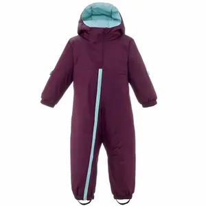 Factory Custom Outdoor Ski Sport One Piece Snowsuits For Children High Quality Winter Kid's Ski Suits Waterproof Windproof