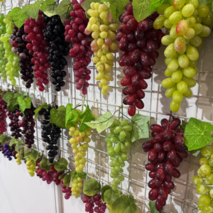 M650 PVC Vegetales Artificiales Fruta Decoración Uvas Artificiales Realistas para Cocina Restaurante Ecológico Navidad Acción de Gracias - Product Image 2