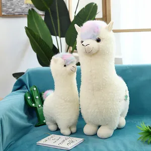 Desain Baru Kawaii Negeri Impian Gadis Hadiah 28 Cm Plush Llama Dekorasi Alpaka Cute Mainan Lembut Alpaca Mewah