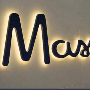 Diseño de logotipo de restaurante retroiluminado personalizado, caja de luz de Metal para pared <span class=keywords><strong>Exterior</strong></span>, letrero publicitario para decoración de pared <span class=keywords><strong>Exterior</strong></span> de restaurante - Product Image 2