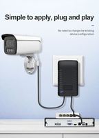 Injecteur PoE mural passif OEM en gros, 2 prises, 48V 24W 0.5A, adaptateur Ethernet non standard pour caméra de sécurité IP CCTV