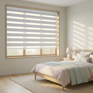 Nouveauté YUXUAN Stores Électriques <span class=keywords><strong>Duo</strong></span> Étanche Motorisés Zebra Design Moderne Installation Plafond - Product Image 6