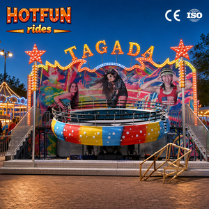 Équipement de parc d'attractions extérieur incroyable : Manège Disco <span class=keywords><strong>Tagada</strong></span> à 24 places imbattable à vendre - Product Image 1