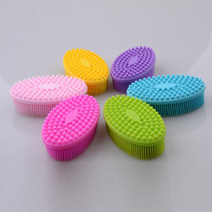 BAIFU Baby Care Body Brush Baby Shower <span class=keywords><strong>Silicone</strong></span> per bambini spazzola per capelli morbida pelle Mssager Shampoo pennelli per la pulizia guanti in <span class=keywords><strong>Silicone</strong></span> - Product Image 6