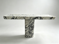 Table console en marbre Calacatta Viola, table moderne pour couloir et entrée, table console en pierre naturelle pour villa, décoration intérieure